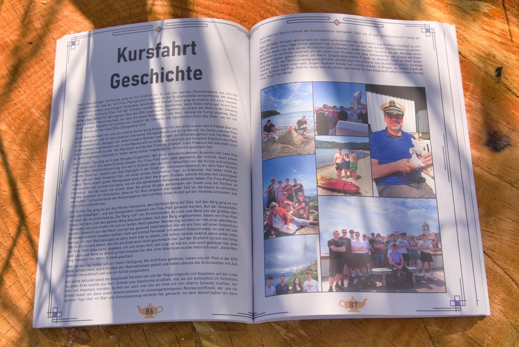 Sample spread 4 from Abizeitung 2025