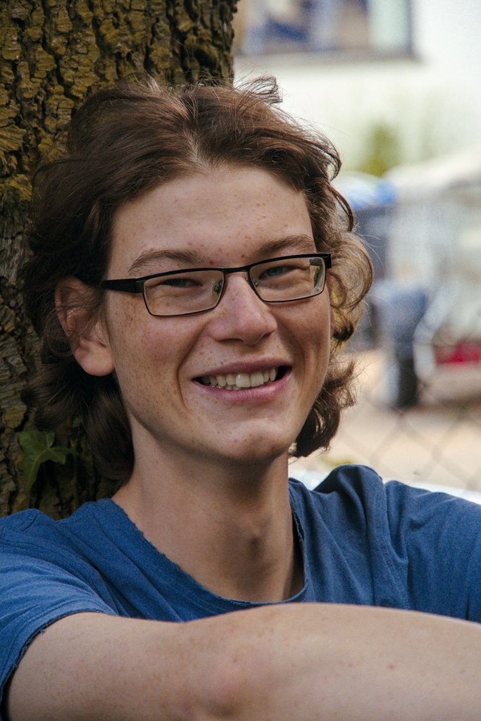 Portrait photograph of Simon