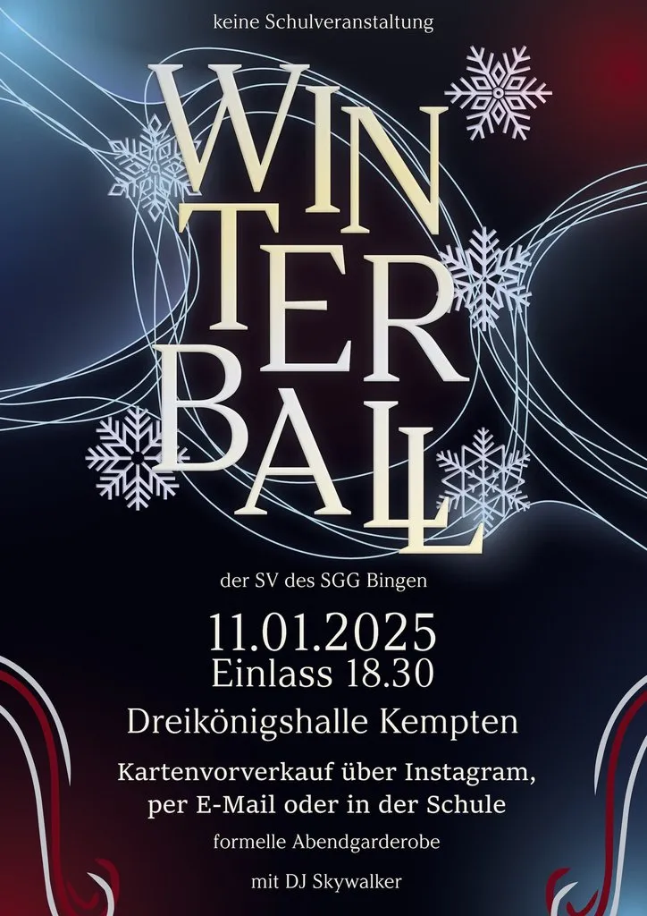 Posterdesign für Winterball